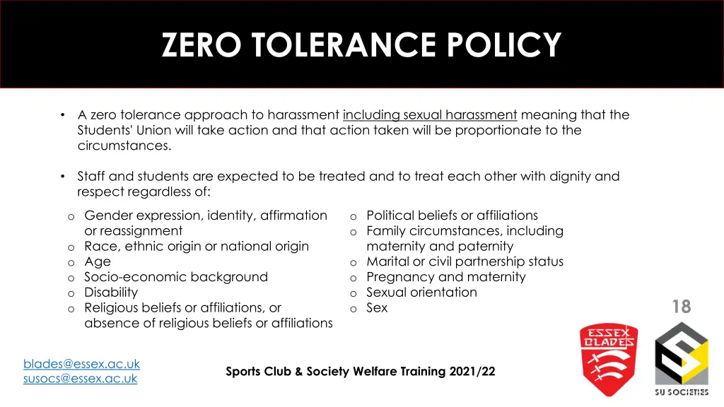 zero tolerance policy 1