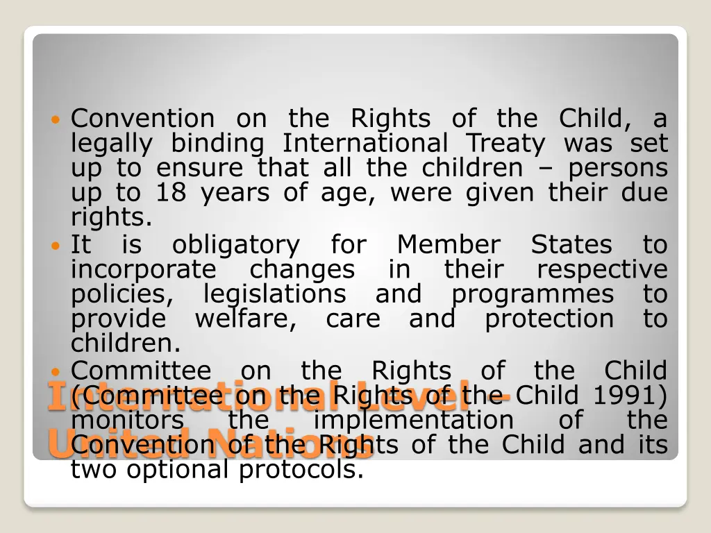 convention on the rights of the child a legally