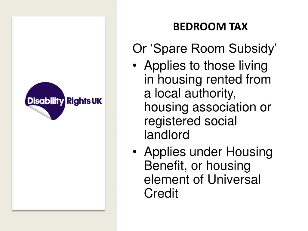 bedroom tax