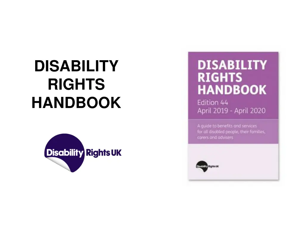 disability rights handbook