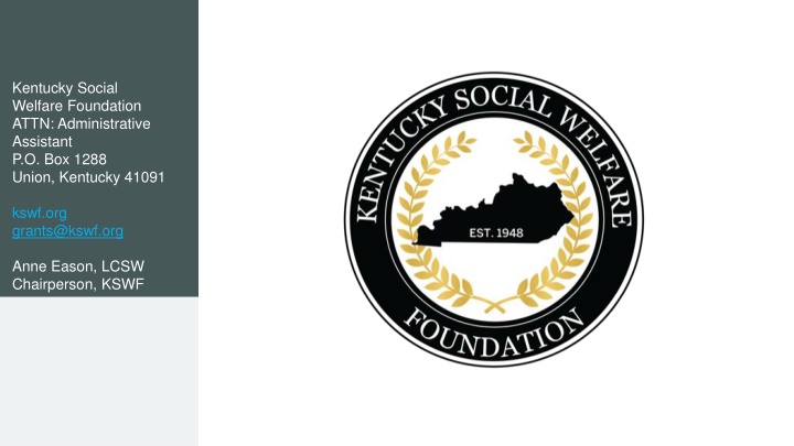 kentucky social welfare foundation attn