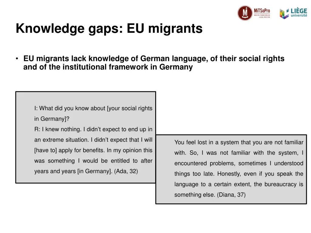 knowledge gaps eu migrants