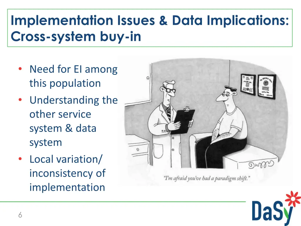 implementation issues data implications cross