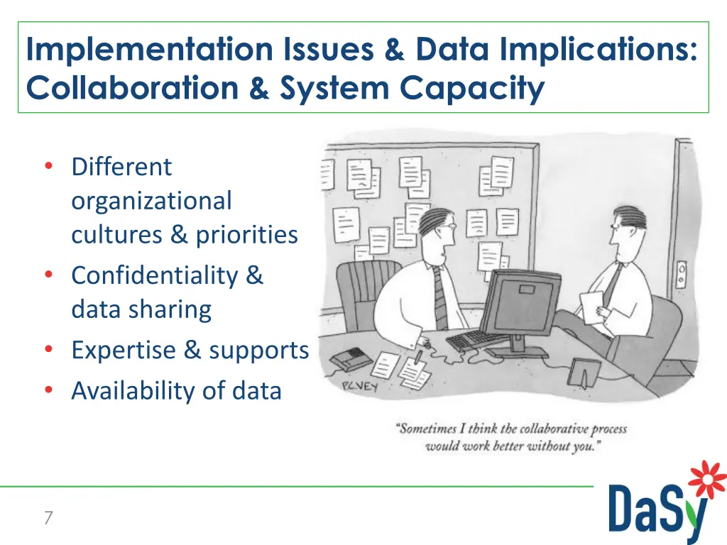 implementation issues data implications