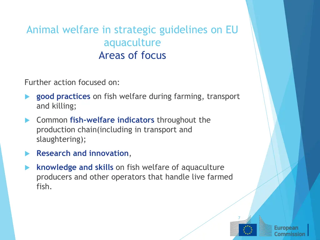 animal welfare in strategic guidelines