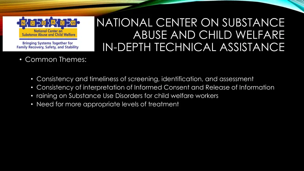 national center on substance abuse and child 4