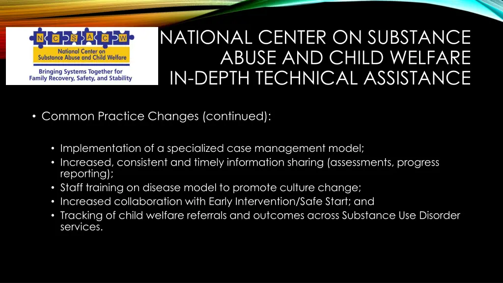 national center on substance abuse and child 6