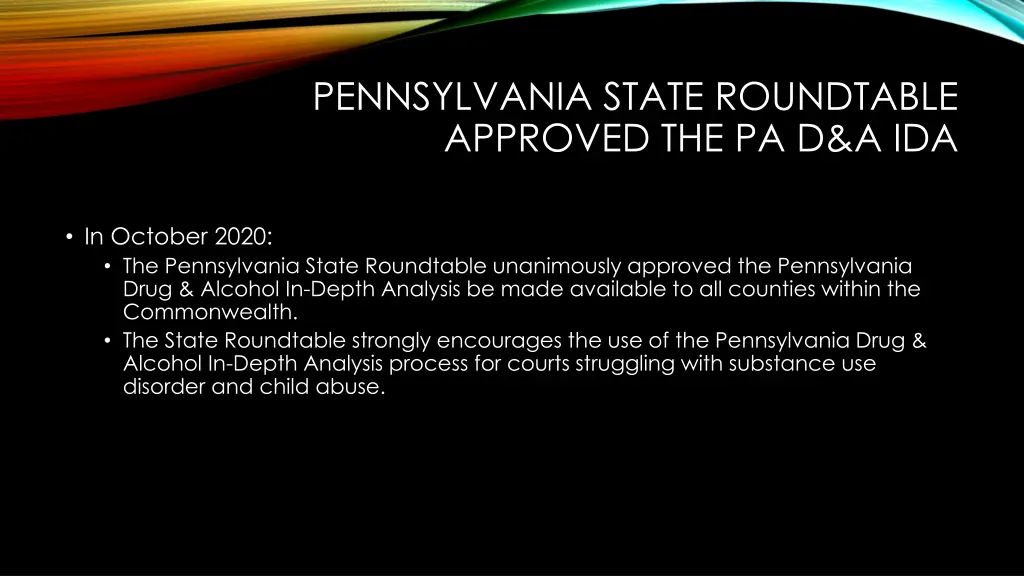 pennsylvania state roundtable approved