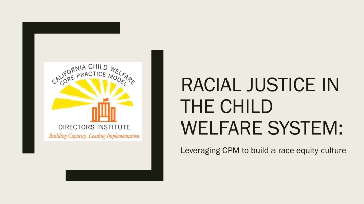 racial justice in the child welfare system