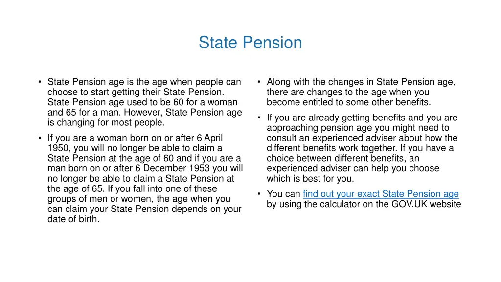 state pension