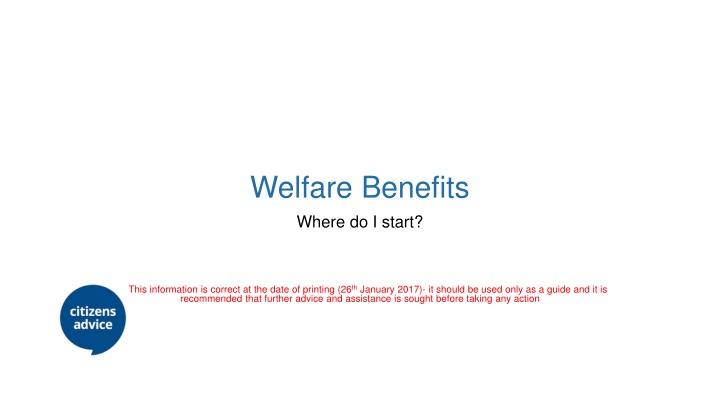 welfare benefits where do i start