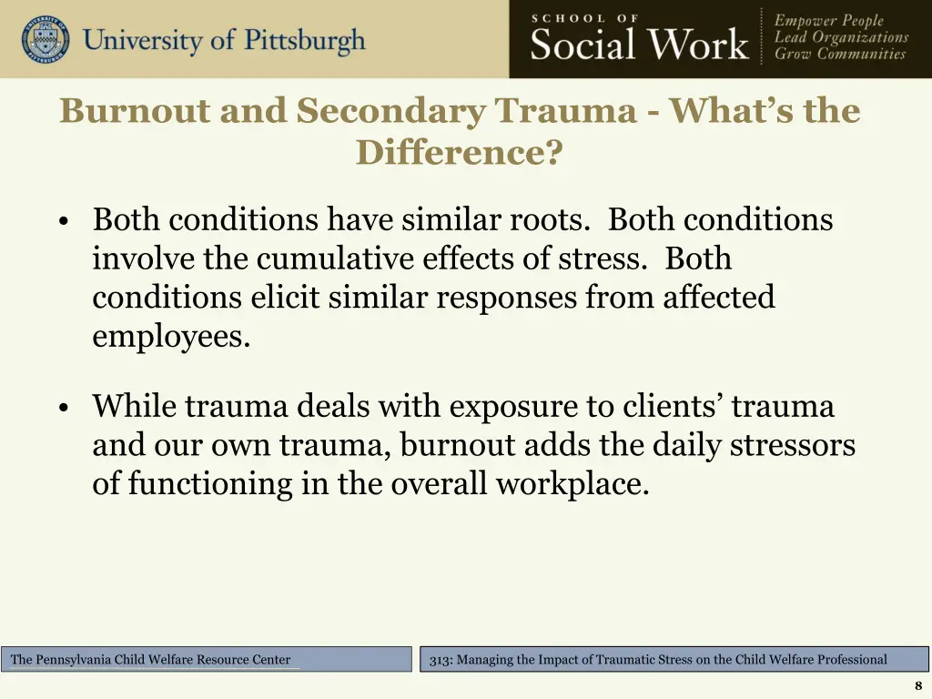 burnout and secondary trauma what s the difference