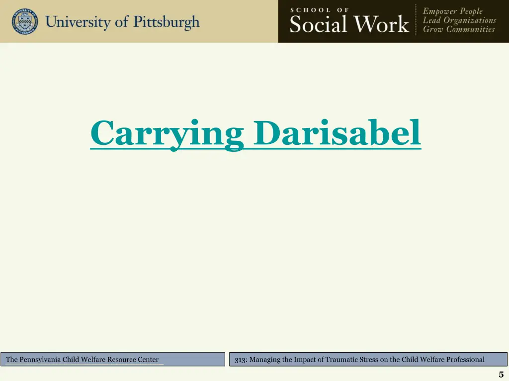 carrying darisabel