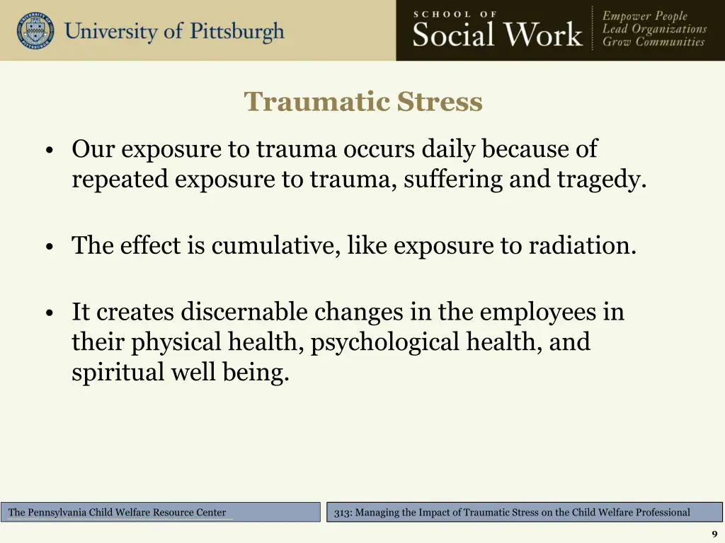 traumatic stress