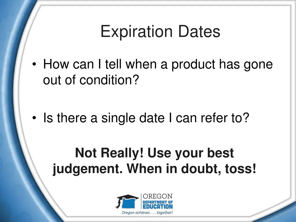 expiration dates