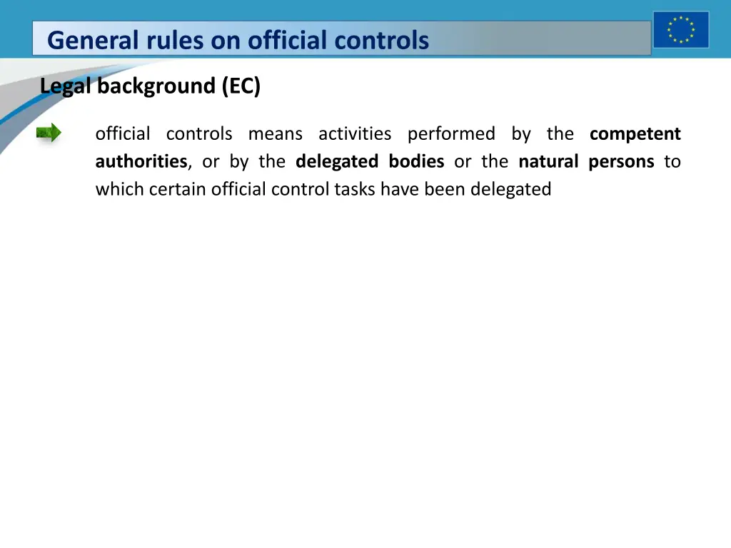 general rules on official controls 3