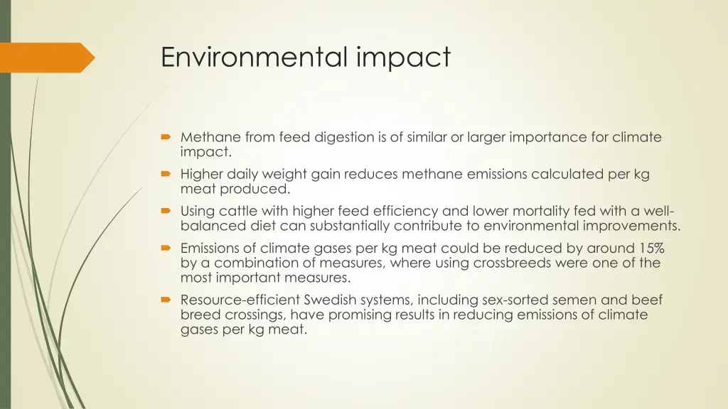 environmental impact