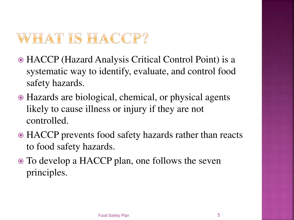 what is haccp