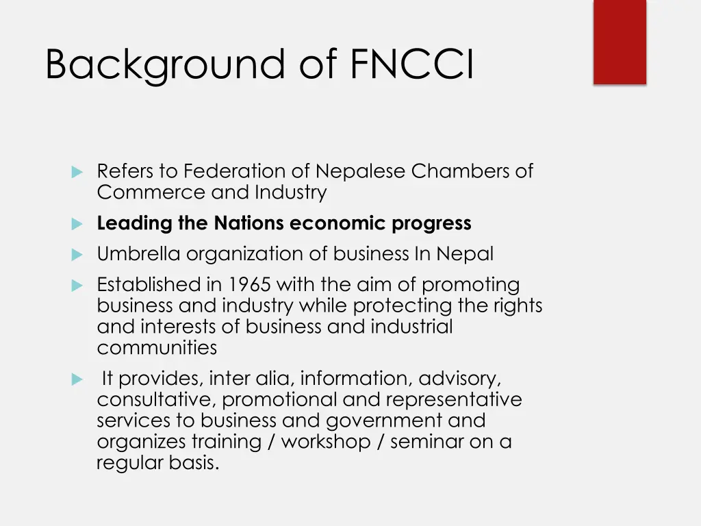 background of fncci