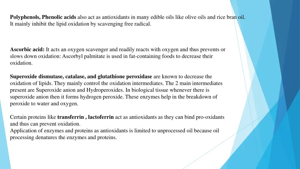 polyphenols phenolic acids also