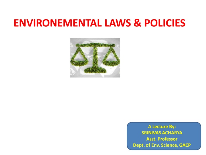 environemental laws policies