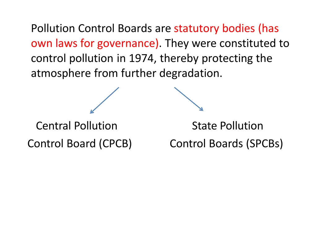 pollution control boards are statutory bodies