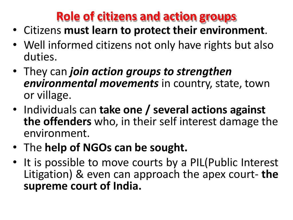 role of citizens and action groups citizens must