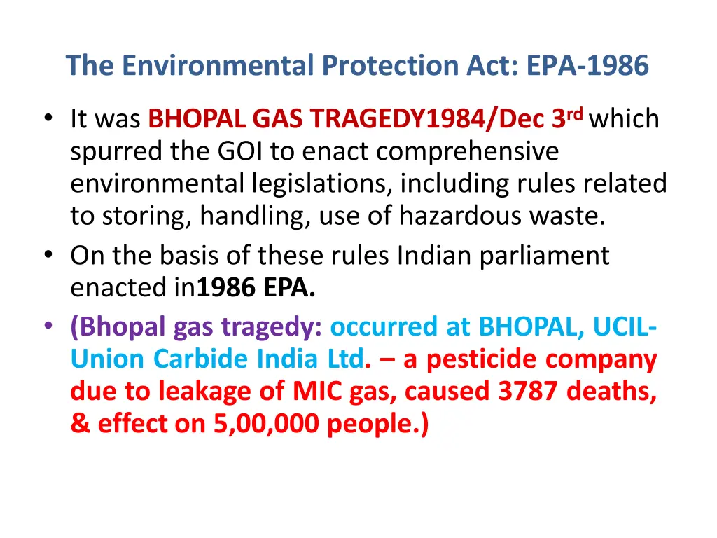 the environmental protection act epa 1986