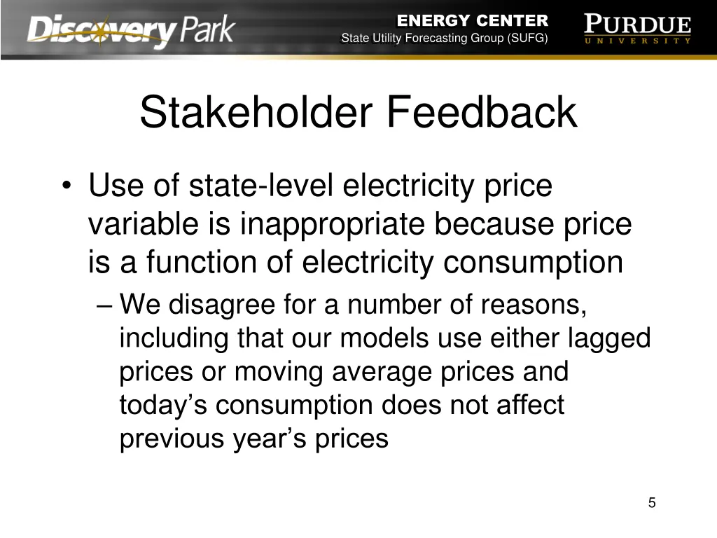 energy center state utility forecasting group sufg 4