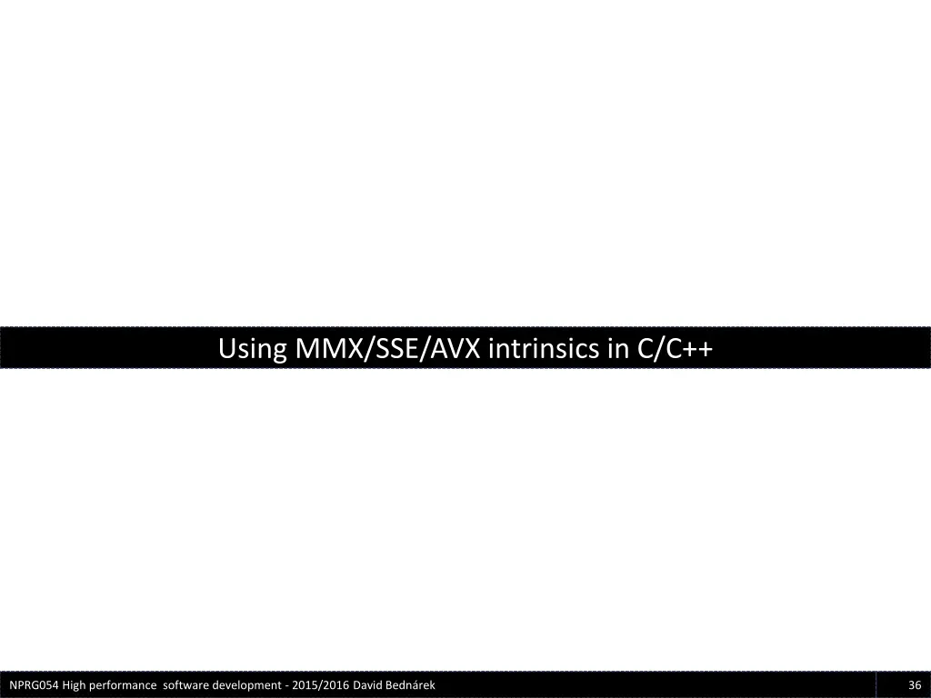 using mmx sse avx intrinsics in c c