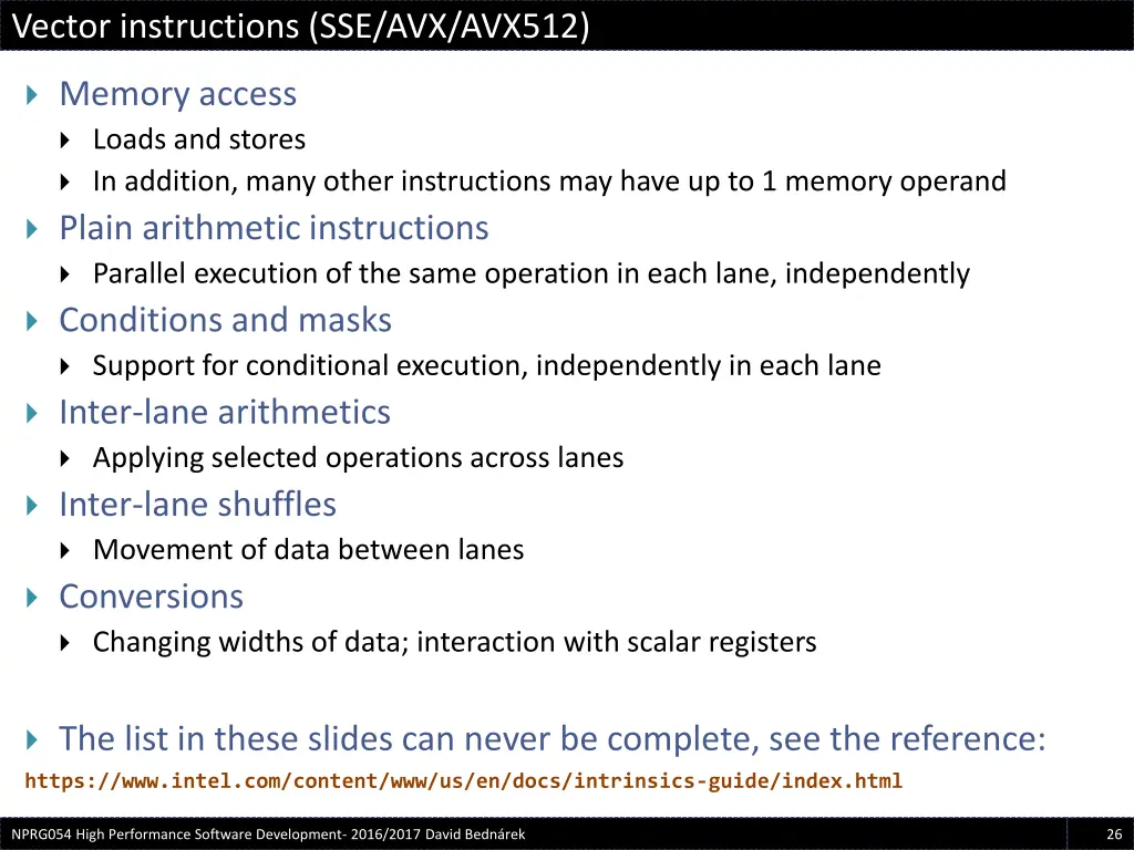 vector instructions sse avx avx512 1