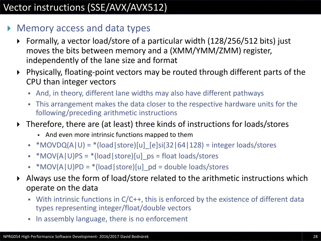 vector instructions sse avx avx512 3