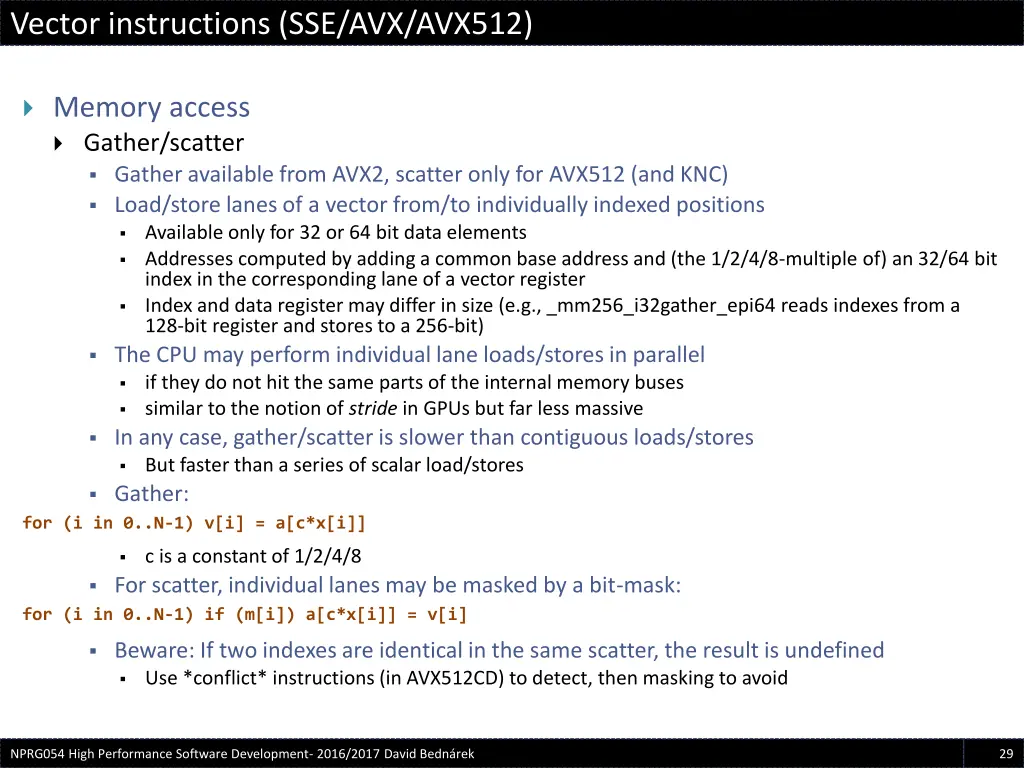 vector instructions sse avx avx512 4