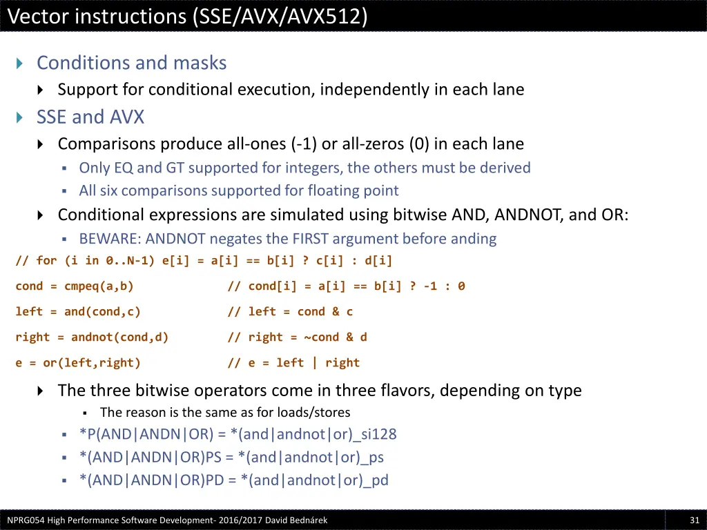 vector instructions sse avx avx512 6