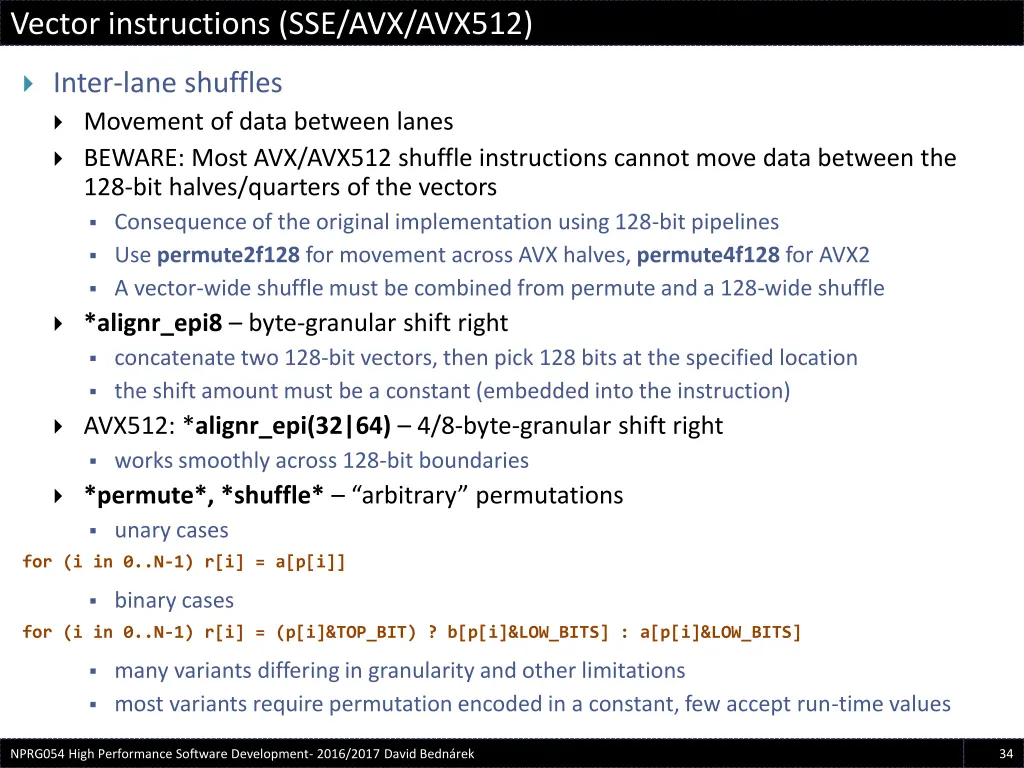 vector instructions sse avx avx512 9