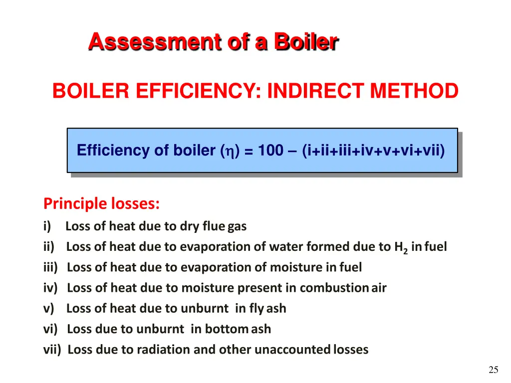 assessment of a boiler 8