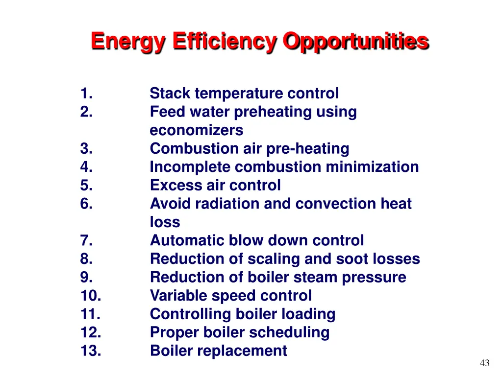 energy efficiency opportunities