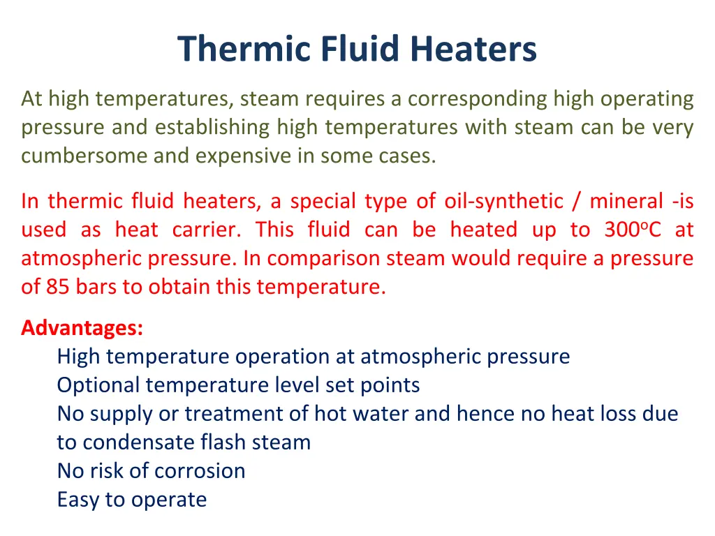 thermic fluid heaters