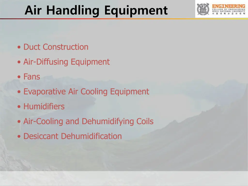 air handling equipment