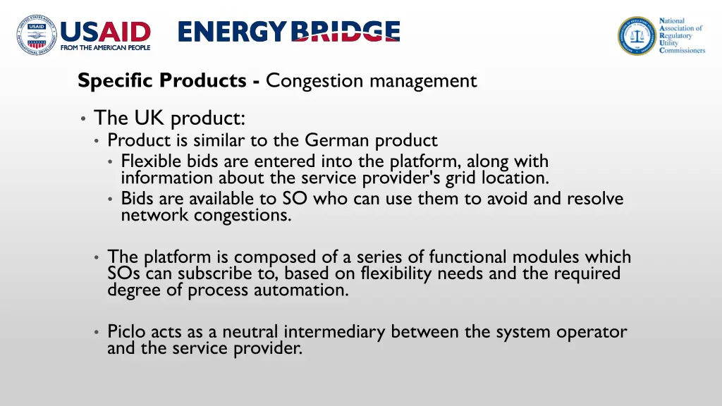 specific products congestion management 1