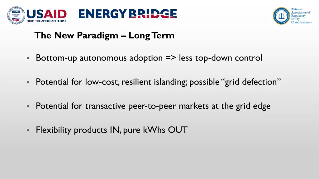 the new paradigm long term