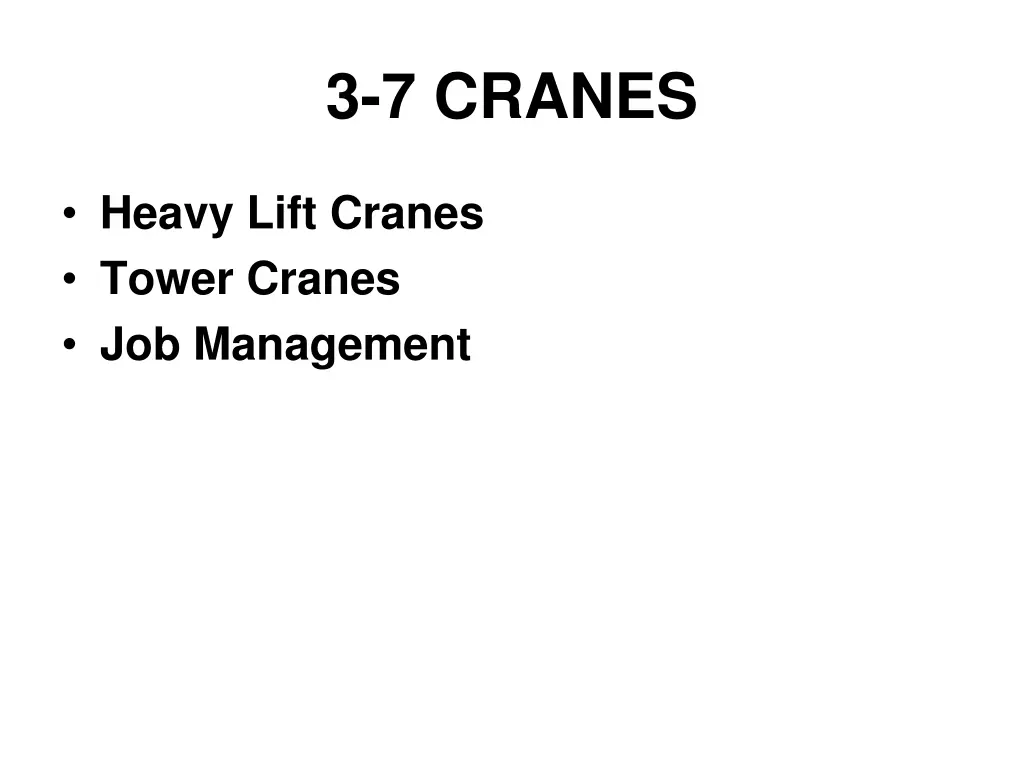 3 7 cranes