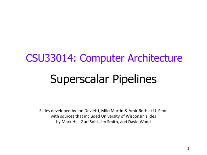 csu33014 computer architecture