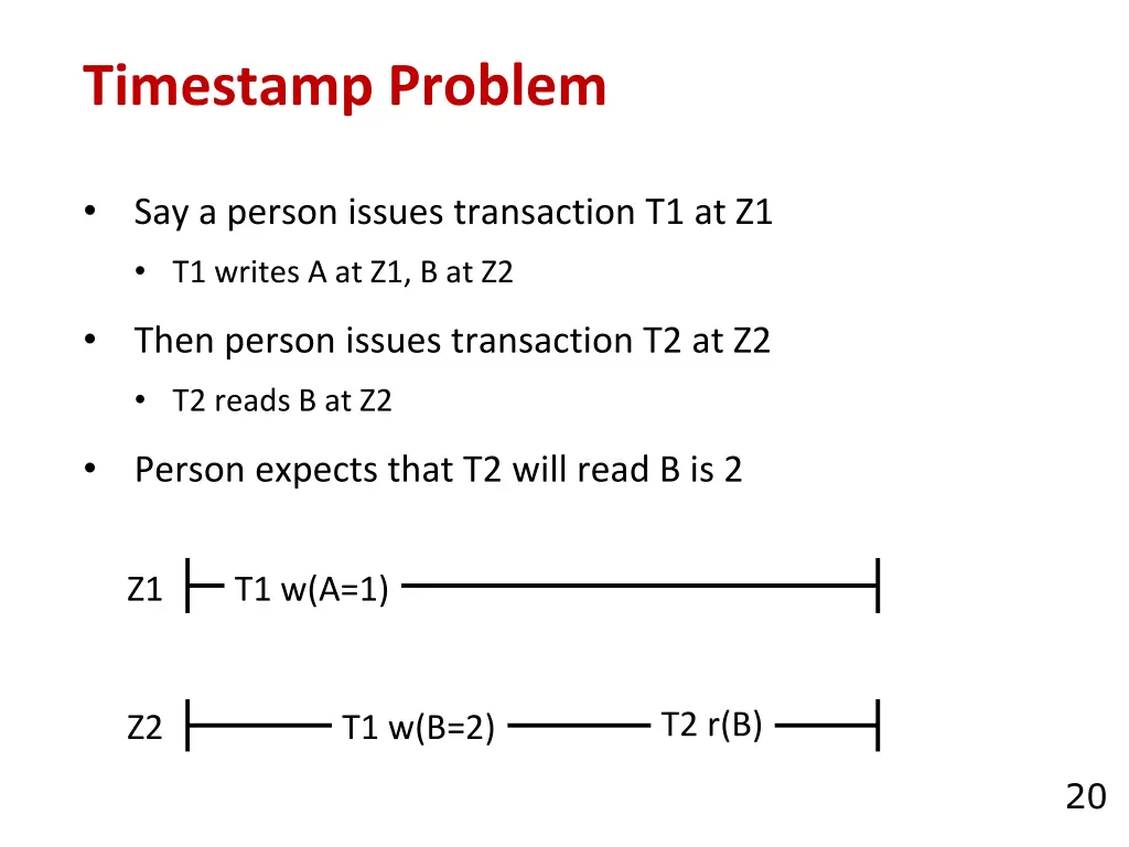 timestamp problem