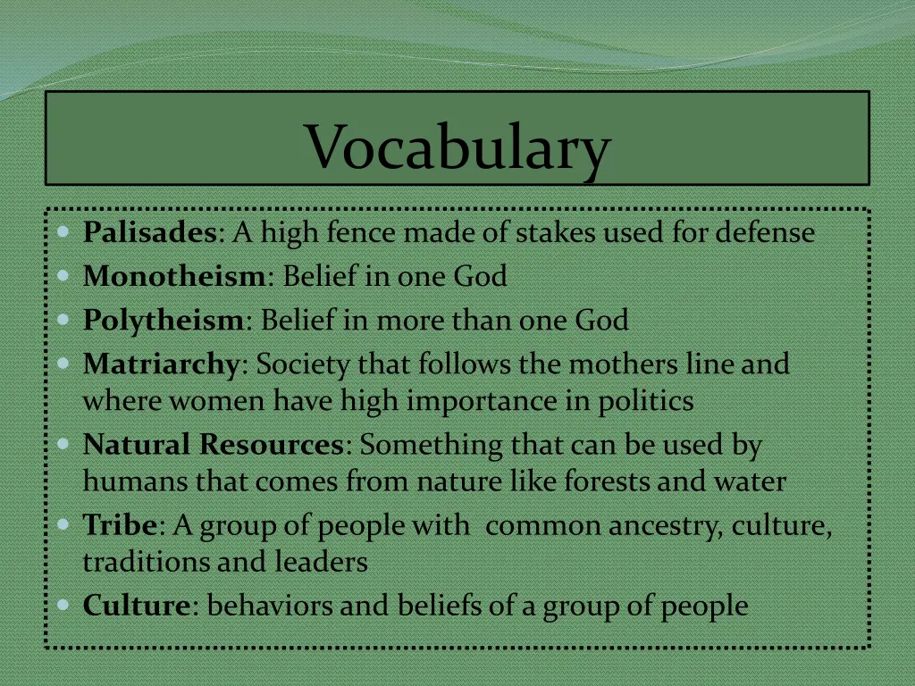 vocabulary