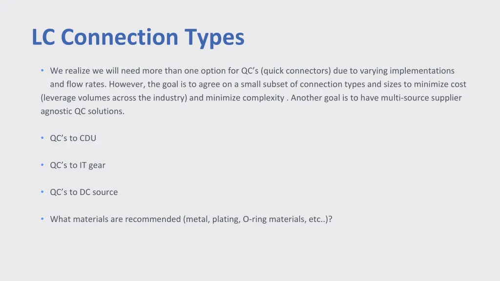 lc connection types