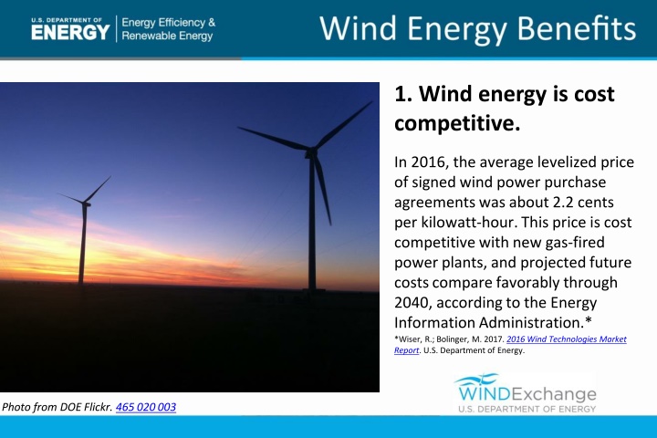 1 wind energy is cost competitive