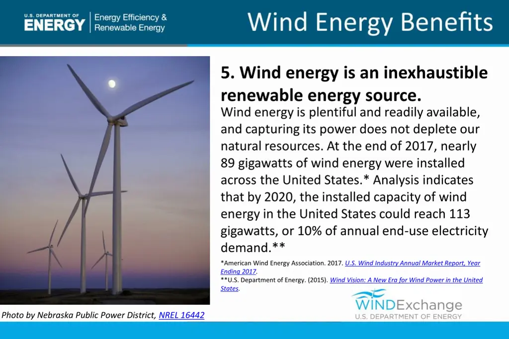 5 wind energy is an inexhaustible renewable