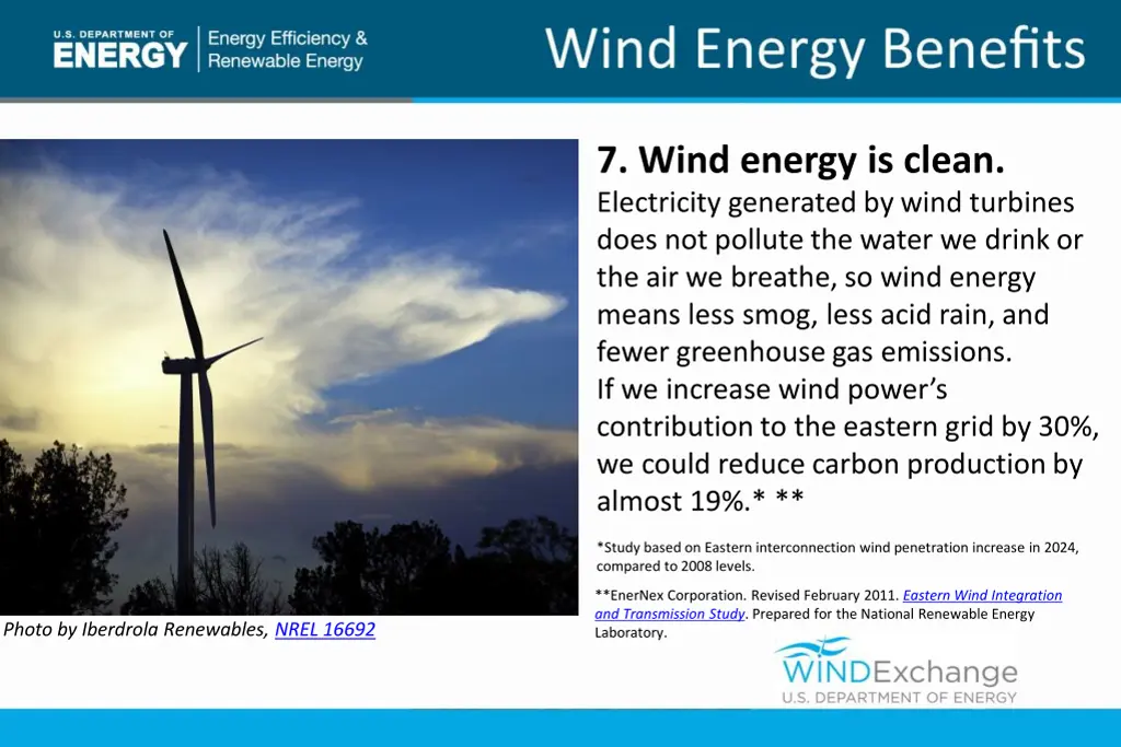 7 wind energy is clean electricity generated