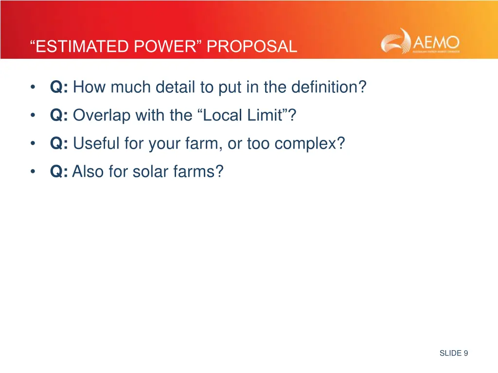 estimated power proposal 2